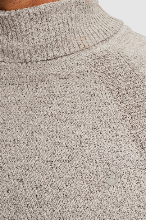 Cast Iron roll neck cotton heather
